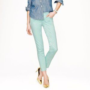 J. Crew Cropped Matchstick Jeans - Dotted Spearmint